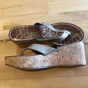 Sam Edelman NWOT Wedge Flip Flop Sandal